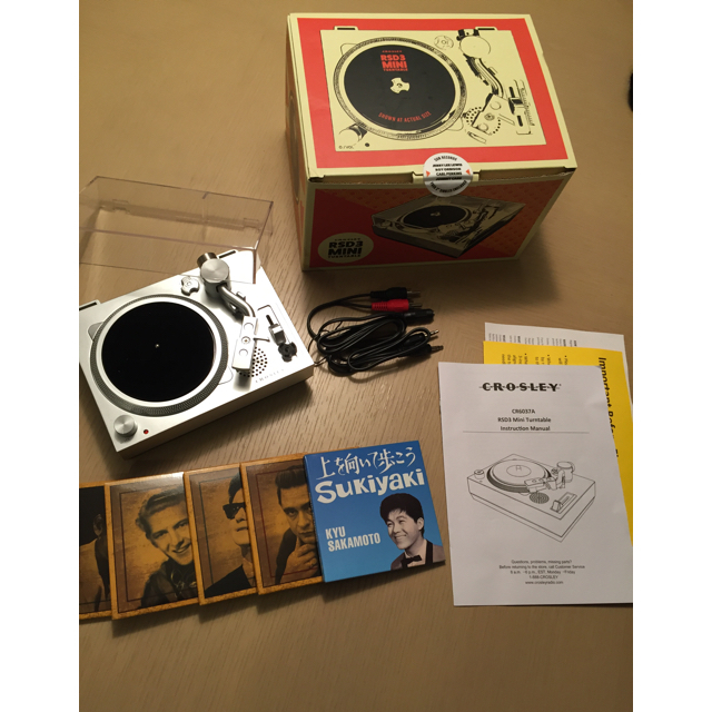 Crosley RSD3 miniターンテーブル 3インチレコードセット