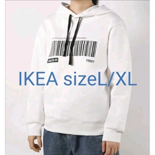 イケア(IKEA)の新品IKEAsizeL/XLロゴバーコードパーカーエフテルトレーダパーカー(パーカー)
