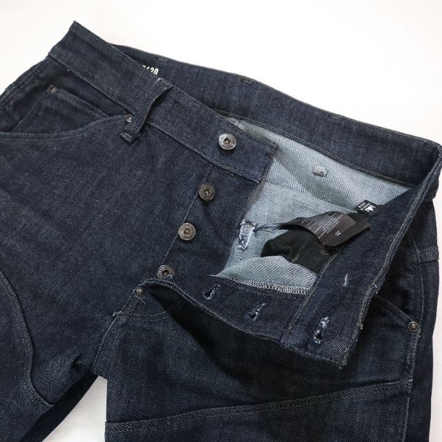 G-STAR RAW(ジースター)のジースターロウ 5620 3D バイカージーンズ 濃紺ストレッチデニム W28 メンズのパンツ(デニム/ジーンズ)の商品写真