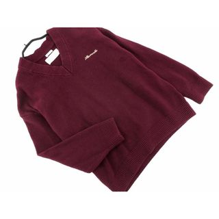 アバクロンビーアンドフィッチ(Abercrombie&Fitch)のAbercrombie & Fitch アバクロンビー＆フィッチ Vネック ニット セーター sizeS/茶 ◇■ メンズ(ニット/セーター)