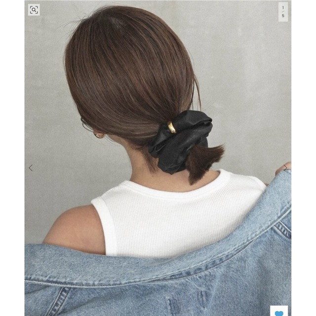 DEUXIEME CLASSE(ドゥーズィエムクラス)の★新品★ 【LETICIA/レチシア】 RING LEATHER レディースのヘアアクセサリー(ヘアゴム/シュシュ)の商品写真