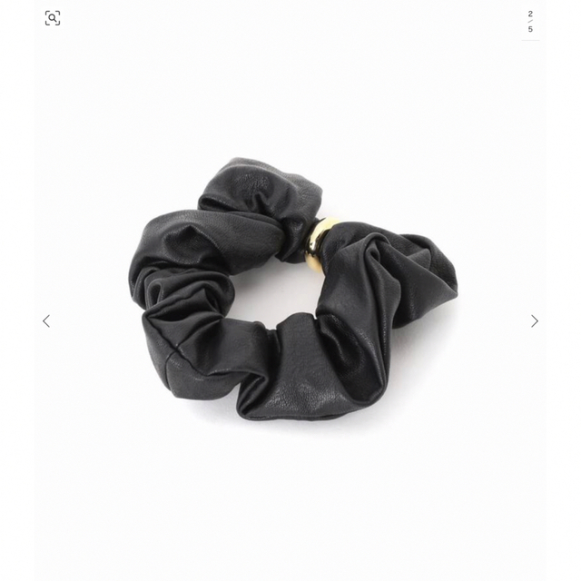 DEUXIEME CLASSE(ドゥーズィエムクラス)の★新品★ 【LETICIA/レチシア】 RING LEATHER レディースのヘアアクセサリー(ヘアゴム/シュシュ)の商品写真