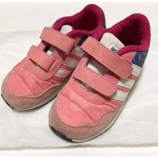 アディダス(adidas)のアディダス　スニーカー　シューズ　靴　小花柄　花柄　子供用　adidas (スニーカー)