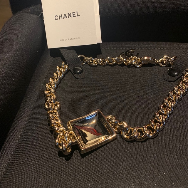 CHANEL(シャネル)の新品シャネル 2022AW CCマーク メタル チョーカー　ネックレス レディースのアクセサリー(ネックレス)の商品写真