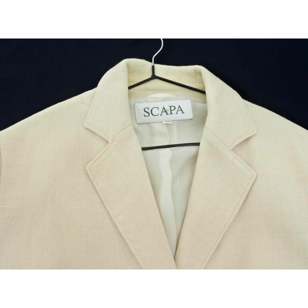 SCAPA - SCAPA スキャパ リネン混 テーラード ジャケット size38