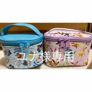 ポケモン(ポケモン)のユナ様専用　新品未使用　しんちゃん　ポケモン　バニティポーチ　2点セット(キャラクターグッズ)