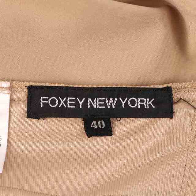 foxey newyork 40size ベージュ系ワンピ