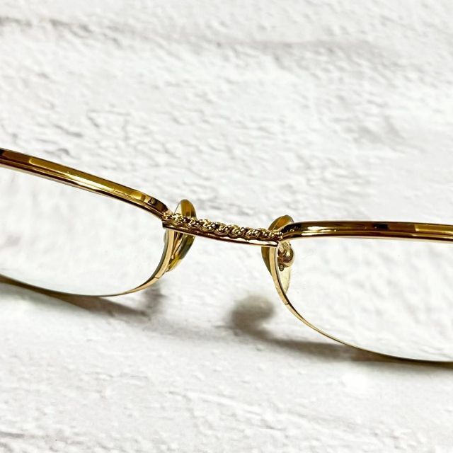 Tiffany & Co.(ティファニー)のティファニー ヴィンテージ T347 眼鏡フレーム 23K GOLDPLATED レディースのファッション小物(サングラス/メガネ)の商品写真