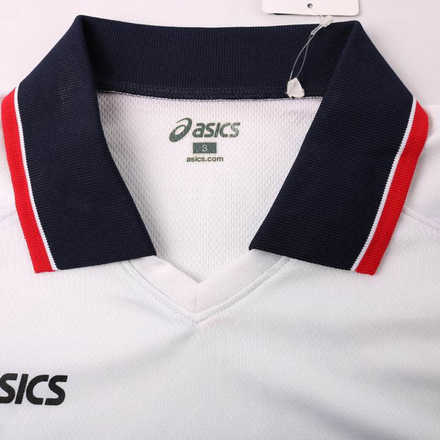 asics(アシックス)のアシックス 半袖ポロシャツ スキッパー クレリック トップス スポーツウェア メンズ Sサイズ ホワイト asics メンズのトップス(ポロシャツ)の商品写真