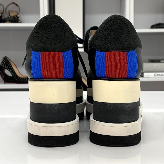 Stella McCartney(ステラマッカートニー)の5997 ステラマッカートニー エリス レザー 厚底 シューズ ブラック レディースの靴/シューズ(スニーカー)の商品写真