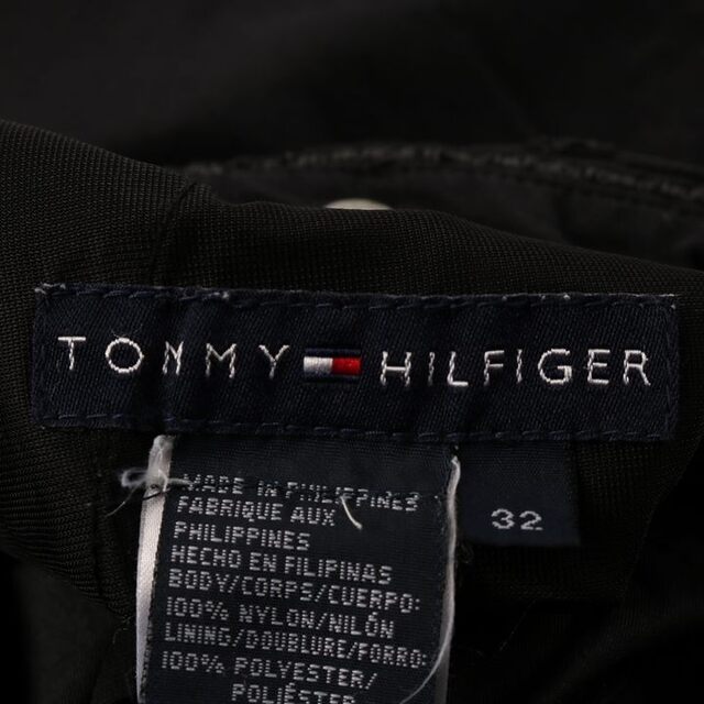 TOMMY HILFIGER(トミーヒルフィガー)のトミーヒルフィガー ショートパンツ ワンポイントロゴ ナイロンパンツ メンズ 32サイズ ブラック TOMMY HILFIGER メンズのパンツ(ショートパンツ)の商品写真