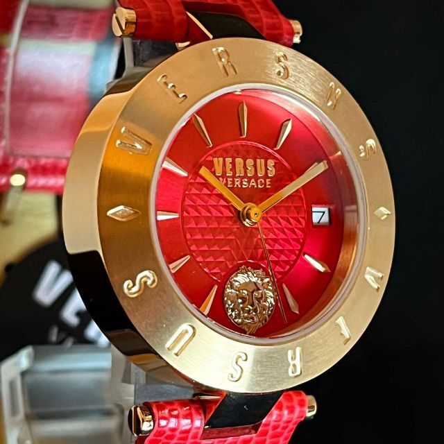 再入荷通販 ☆レッド色☆Versus Versace/ベルサスベルサーチ/腕時計