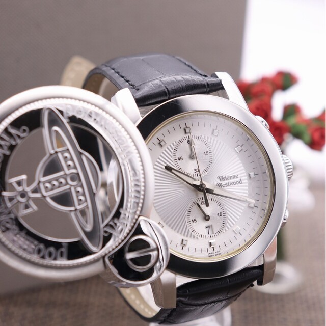 付属品付き【新品電池】VivienneWestwood クロノグラフ 美品-