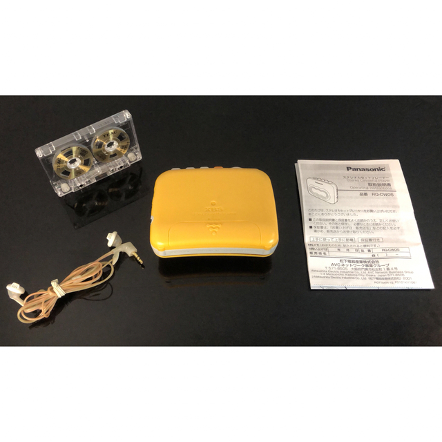 Panasonic - カセットプレーヤーPanasonicRQ-CW05黄「 整備済み Panasonic - カセットプレーヤーPanasonicRQ-CW05黄「 整備済み