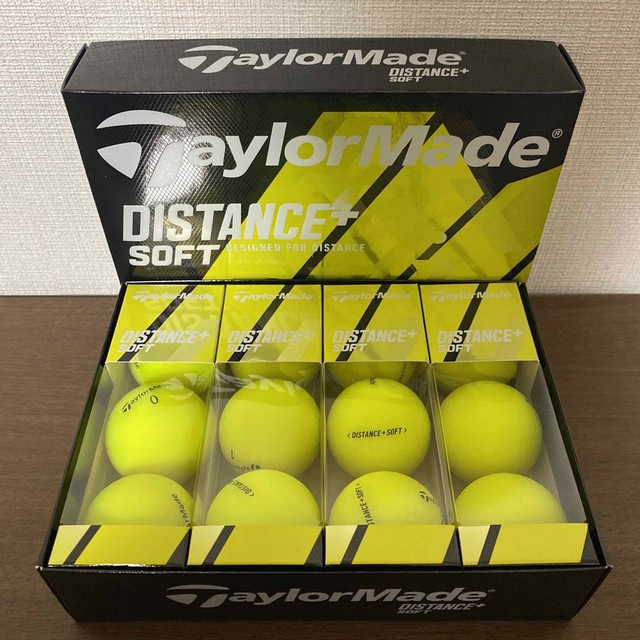 TaylorMade(テーラーメイド)のテーラーメイド　ゴルフボール　DISTANCE+ SOFT イエロー  スポーツ/アウトドアのゴルフ(その他)の商品写真