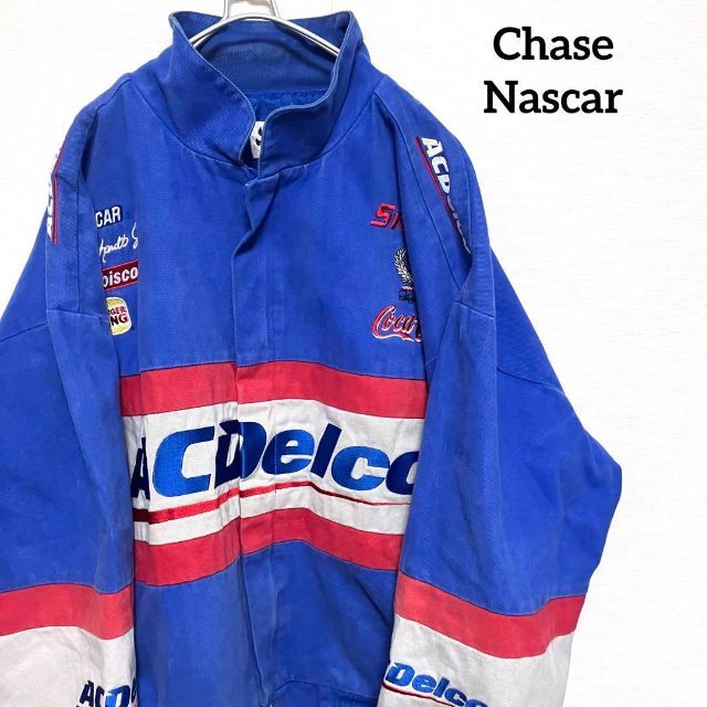 セール 登場から人気沸騰 NASCAR Chase AC 古着 青 90s Delco