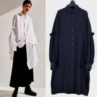 Yohji Yamamoto - byohji yamamoto ビーヨウジヤマモト フリルロング ...