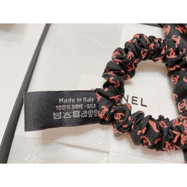 CHANEL シャネル　リボン　シュシュ　ヘアアクセサリー　ブラック　黒　新品 4