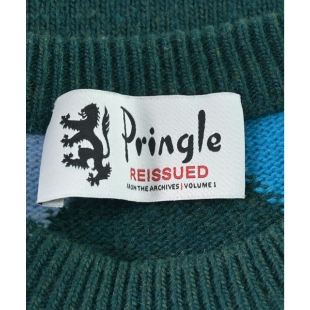 Pringle ニット・セーター 3(L位) 青x緑x黄(アーガイル) 【古着】【中古】