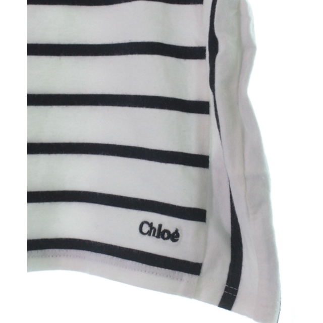 Chloe(クロエ)のChloe クロエ Tシャツ・カットソー 12M 白x紺(ボーダー) 【古着】【中古】 キッズ/ベビー/マタニティのキッズ服女の子用(90cm~)(Tシャツ/カットソー)の商品写真