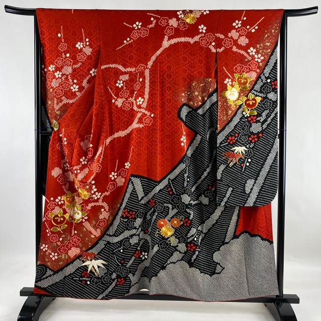 振袖 名品 身丈158.5cm 裄丈65cm 正絹 【中古】 レディースの水着/浴衣(着物)の商品写真