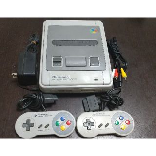 スーパーファミコン(スーパーファミコン)の送料無料 スーパーファミコン本体及び付属品一式 完動品 (家庭用ゲーム機本体)