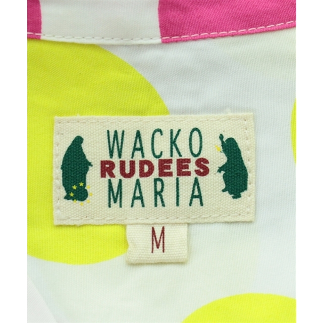 WACKO MARIA(ワコマリア)のWACKO MARIA カジュアルシャツ M 白xピンクx水色等(ドット) 【古着】【中古】 メンズのトップス(シャツ)の商品写真