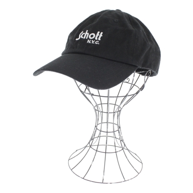 schott(ショット)のSchott ショット キャップ - 黒 【古着】【中古】 メンズの帽子(キャップ)の商品写真