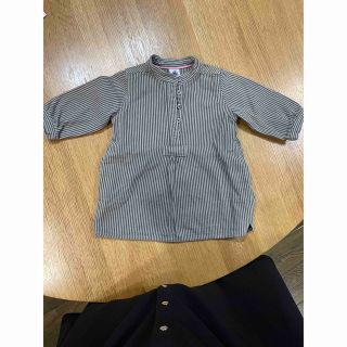 プチバトー(PETIT BATEAU)のプチバトー　長袖ワンピース　6m67cm 秋冬(ワンピース)