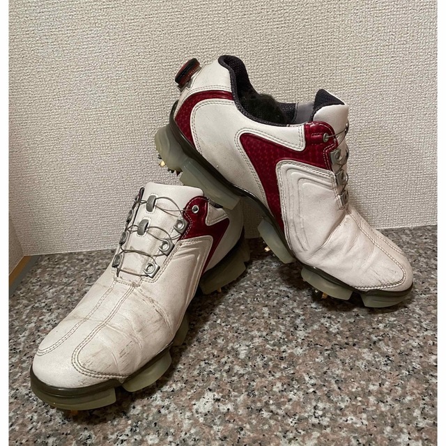 FootJoy(フットジョイ)のフットジョイXPS-1ボア　ホワイト／レッド25.5 メンズの靴/シューズ(その他)の商品写真