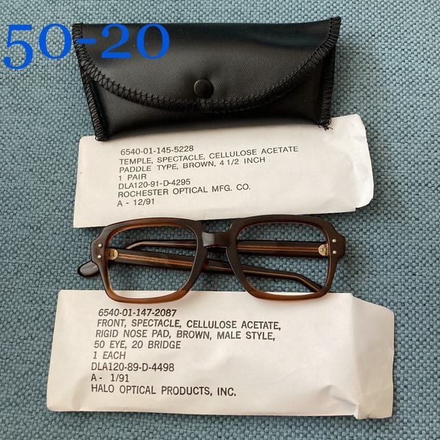 50-22米軍実物ヴィンテージ眼鏡BCGBirthControl Glasses