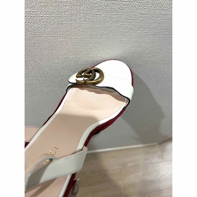 最も完璧な SNGVK ピンク サンダル します 【美品】GUCCI GG総柄