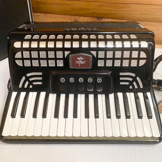 フラワーB ブルーグレイ TOMBO トンボ No.65 ソプラノ アコーディオン