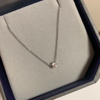 0.13ct スタージュエリー ダイヤモンドネックレス PT950 フラワー