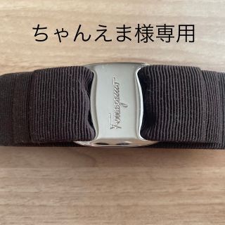 サルヴァトーレフェラガモ(Salvatore Ferragamo)のフェラガモ　バレッタ　ブラウン(バレッタ/ヘアクリップ)