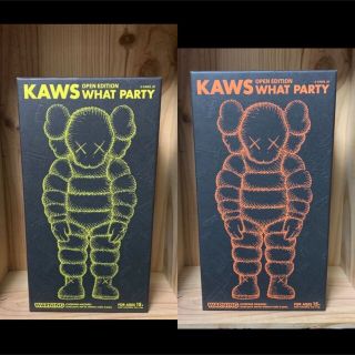 メディコムトイ(MEDICOM TOY)のKAWS WHAT PARTY イエロー　オレンジ(フィギュア)