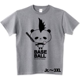 プリントスター(Printstar)のパンダ Tシャツ モヒカン 野球 WBC イチロー 大谷翔平 ベースボール 上野(Tシャツ/カットソー(半袖/袖なし))