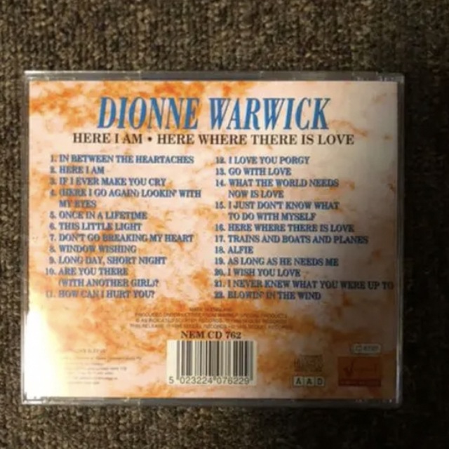 CD ディオンヌ・ワーウィック   LOVE SONGS 輸入盤　A-414