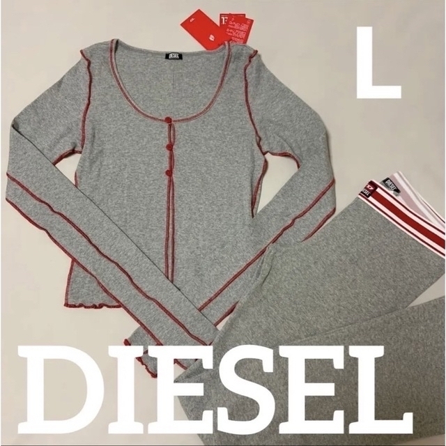 洗練されたデザイン DIESEL セットアップ ルームウェア グレー L ...