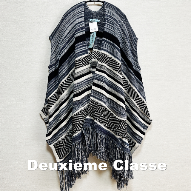 DEUXIEME CLASSE(ドゥーズィエムクラス)の【Deuxieme Classe】GODDIS別注 フリンジ ロングジレ 未使用 レディースのトップス(ベスト/ジレ)の商品写真