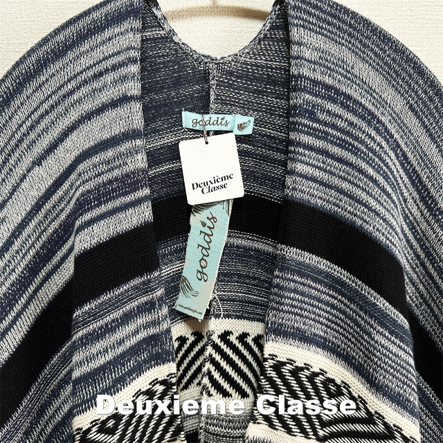 DEUXIEME CLASSE(ドゥーズィエムクラス)の【Deuxieme Classe】GODDIS別注 フリンジ ロングジレ 未使用 レディースのトップス(ベスト/ジレ)の商品写真