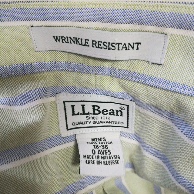 L.L.Bean(エルエルビーン)のL.L.Bean エルエルビーン 半袖ストライプ柄シャツ メンズ ビッグサイズ メンズのトップス(シャツ)の商品写真