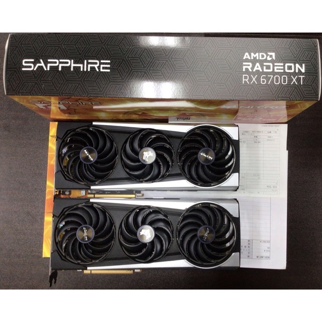 競売 SA-NITRO+ 6700XT『2枚セット』 RX RADEON PCパーツ