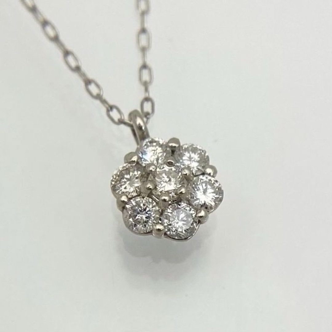 新品 ダイヤ ネックレス 0.20ct Pt