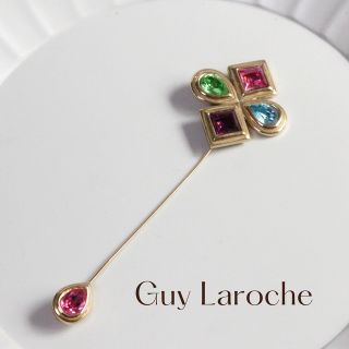 ギラロッシュ(Guy Laroche)のギラロッシュ カラーストーンブローチ(ブローチ/コサージュ)