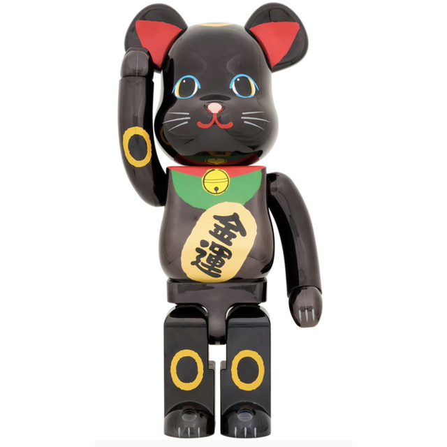 BE@RBRICK 招き猫 ペコちゃん 黒メッキ 100％ ＆ 400％ - キャラクター