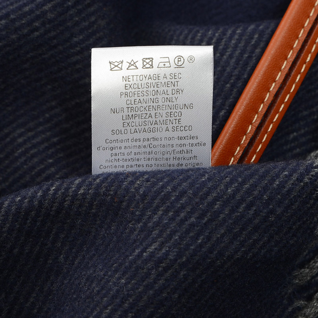 Hermes(エルメス)のエルメス ケープ マント ポンチョ ウール/カシミヤ ネイビー レディースのジャケット/アウター(ポンチョ)の商品写真