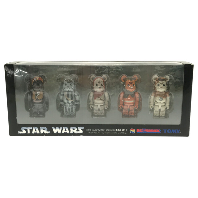 67センチ横幅MEDICOM TOY メディコムトイ ×STARWARS BE@RBRICK EWORK 100% 5pc ’07 スターウォーズ イウォーク 5体セット ベアブリック フィギュア ブラック