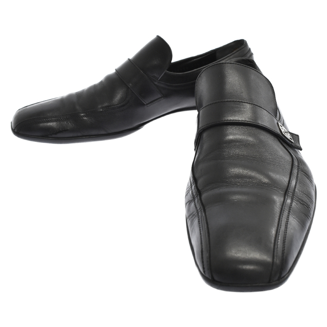 Gucci(グッチ)のGUCCI グッチ インターロッキングGプレートレザーシューズ ブラック 162622 メンズの靴/シューズ(ドレス/ビジネス)の商品写真