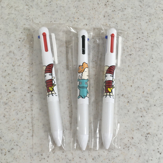 ちちんぷいぷい 3色ボールペン&シャーペン 3本セット (＊新品)(キャラクターグッズ)